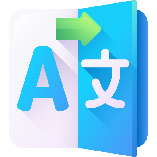 Language 3D Color icon