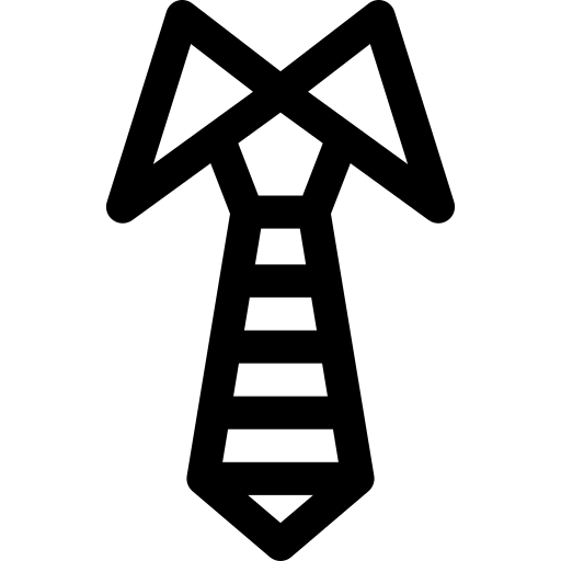 stropdas Basic Rounded Lineal icoon