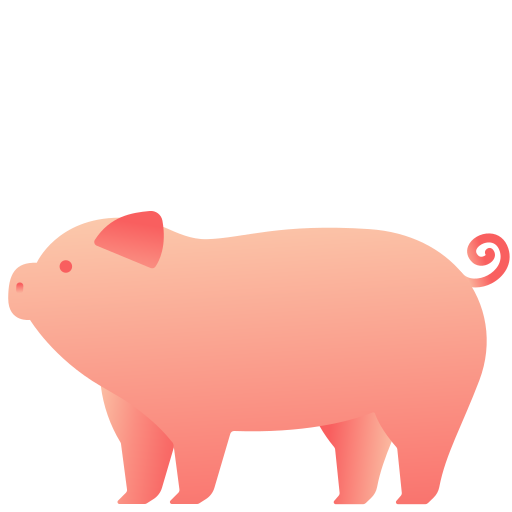 Pig Victoruler Gradient icon