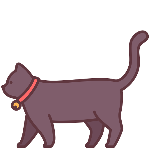 gato Victoruler Linear Colour icono