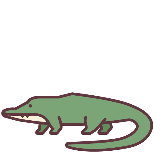 crocodile Victoruler Linear Colour Icône