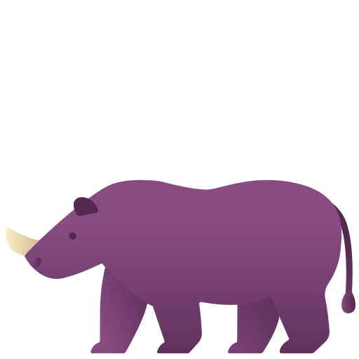 rinoceronte Victoruler Gradient icono
