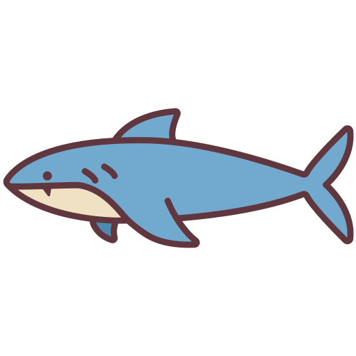 tiburón Victoruler Linear Colour icono