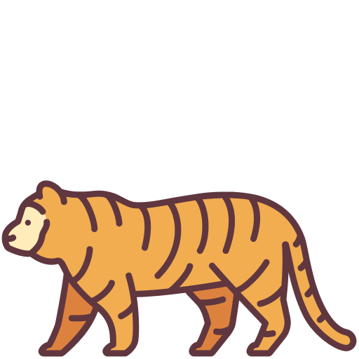 tigre Victoruler Linear Colour icono
