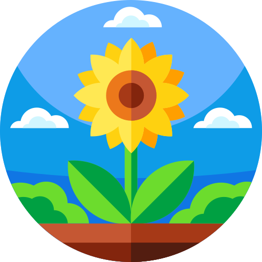 zonnebloem Geometric Flat Circular Flat icoon