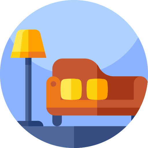 Living room Geometric Flat Circular Flat icon