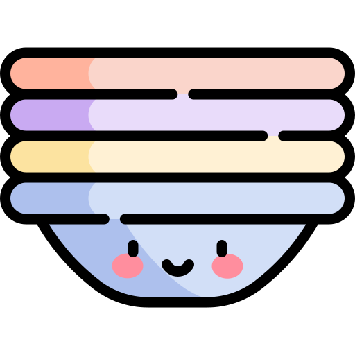 Plates Kawaii Lineal color icon