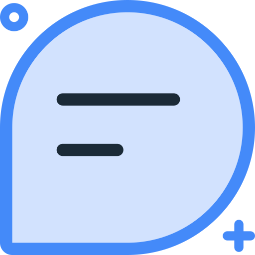 Chat SBTS2018 Blue icon