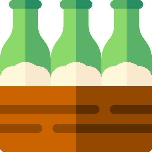 bière Basic Rounded Flat Icône