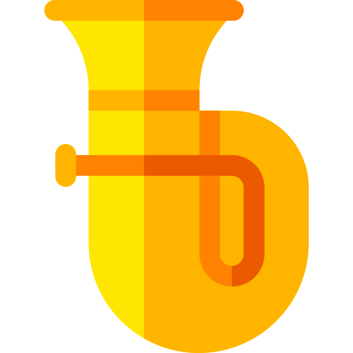 トランペット Basic Rounded Flat icon