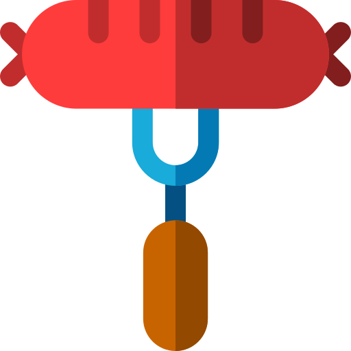 linguiça Basic Rounded Flat Ícone