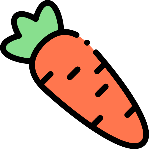 Carrot Detailed Rounded Lineal color icon