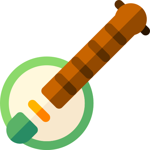 banjo Basic Rounded Flat icono