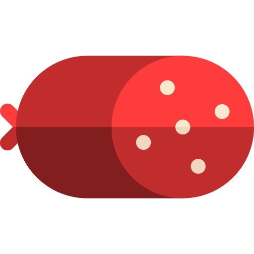 kiełbasa Basic Rounded Flat ikona
