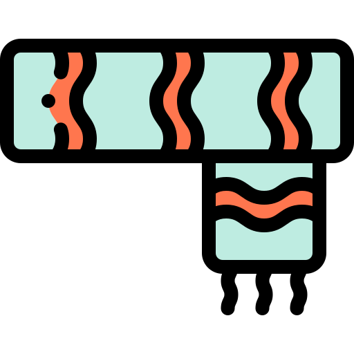 スカーフ Detailed Rounded Lineal color icon