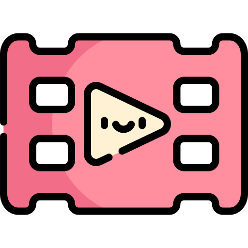 videoplayer Kawaii Lineal color icon