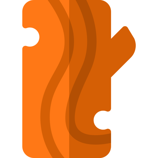 hout Basic Rounded Flat icoon