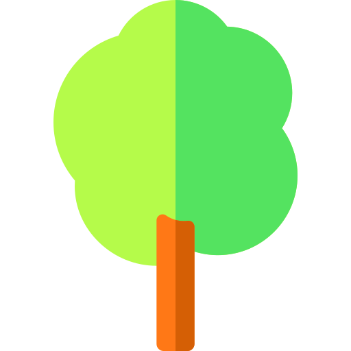 Árbol Basic Rounded Flat icono