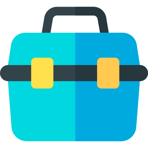 caja de herramientas Basic Rounded Flat icono