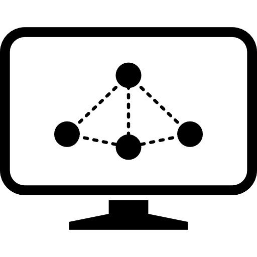 apresentação de gráfico de rede  Ícone