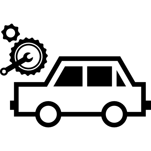 car wrenc and cogwheels  Ícone