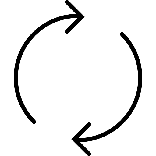 flèches de rafraîchissement circulaires  Icône