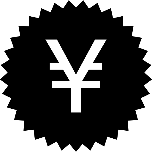 japanischer yen aufkleber  icon