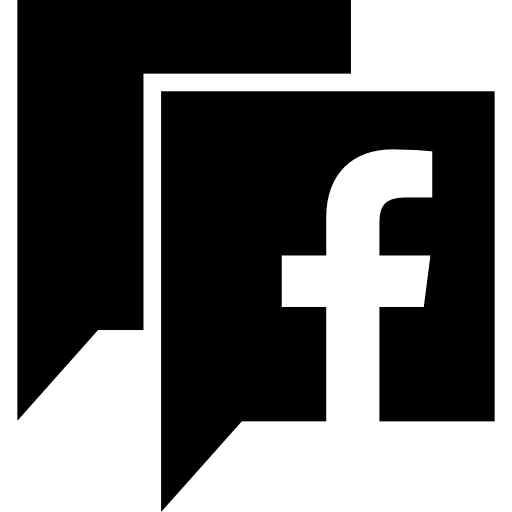 burbujas de discurso de facebook  icono