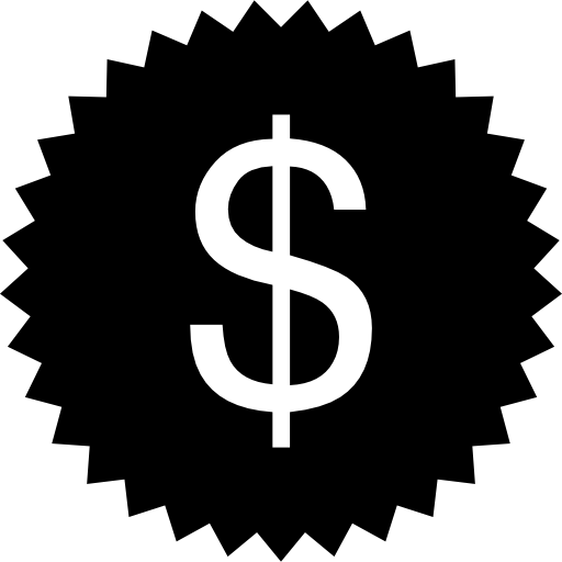 etiqueta engomada del dólar  icono