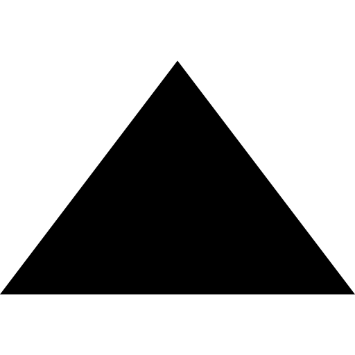 flecha piramidal hacia arriba  icono