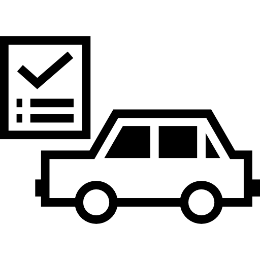 lista de verificación de reparación de automóviles  icono