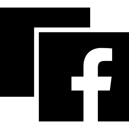 Перекрывающийся логотип facebook  иконка