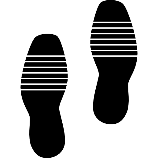empreintes de chaussures humaines  Icône