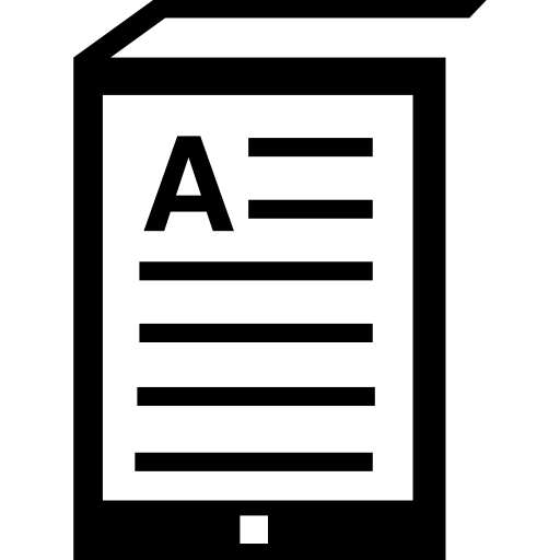 Reading computer tool  icon