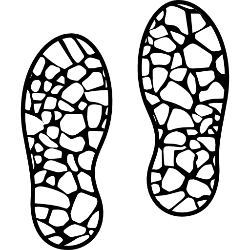 Shoes prints  icon