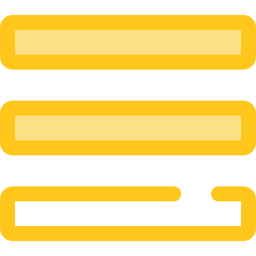 menu Monochrome Yellow icoon