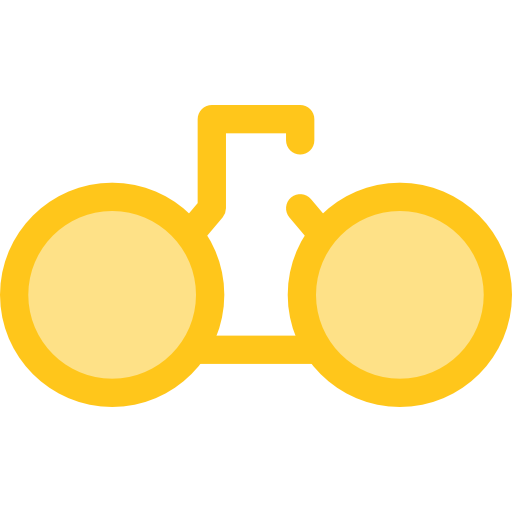 双眼鏡 Monochrome Yellow icon