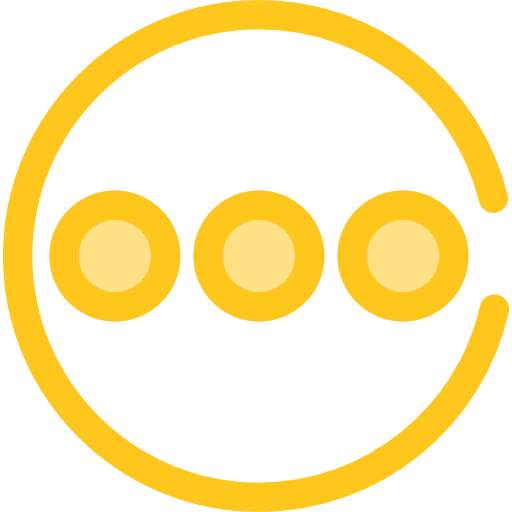 メニュー Monochrome Yellow icon