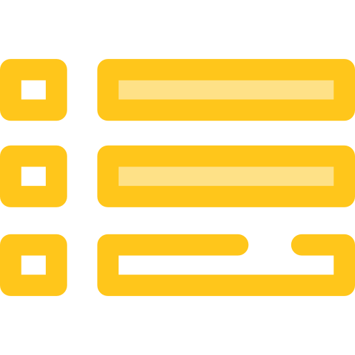 menú Monochrome Yellow icono