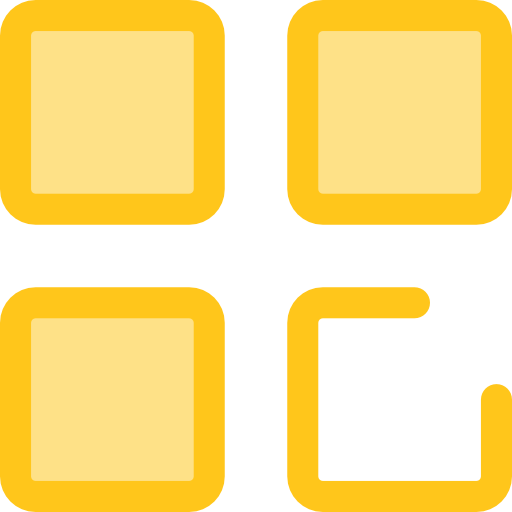 Menu Monochrome Yellow icon