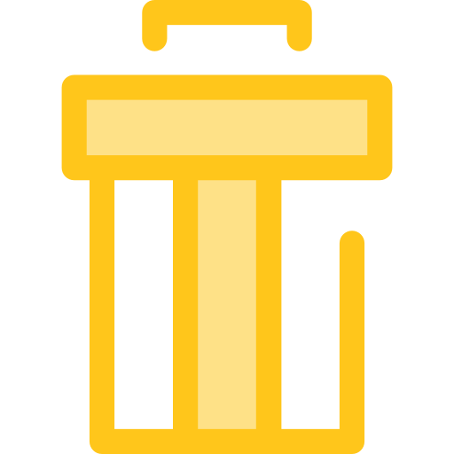 Delete Monochrome Yellow icon