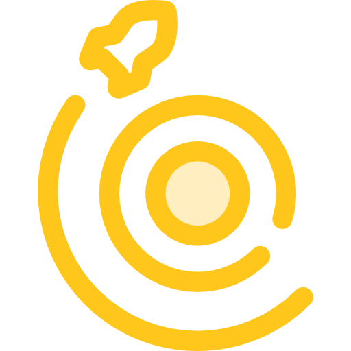 navicella spaziale Monochrome Yellow icona