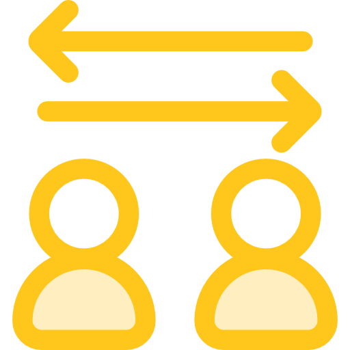 transfer Monochrome Yellow icon