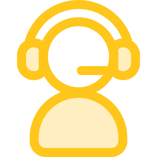 telemarketer Monochrome Yellow icon