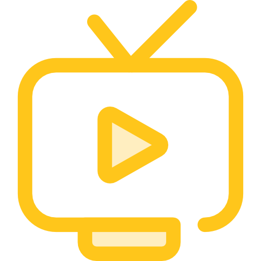 televisión Monochrome Yellow icono