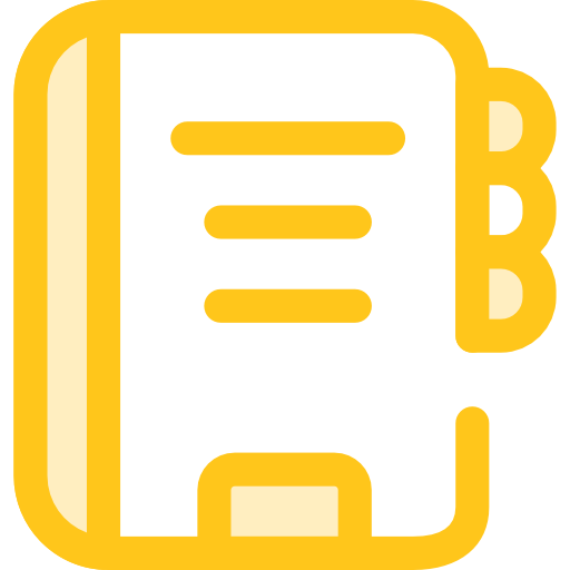 agenda Monochrome Yellow icono