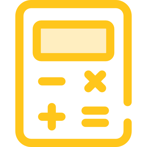 calculatrice Monochrome Yellow Icône