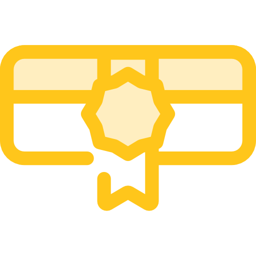 certificado Monochrome Yellow icono