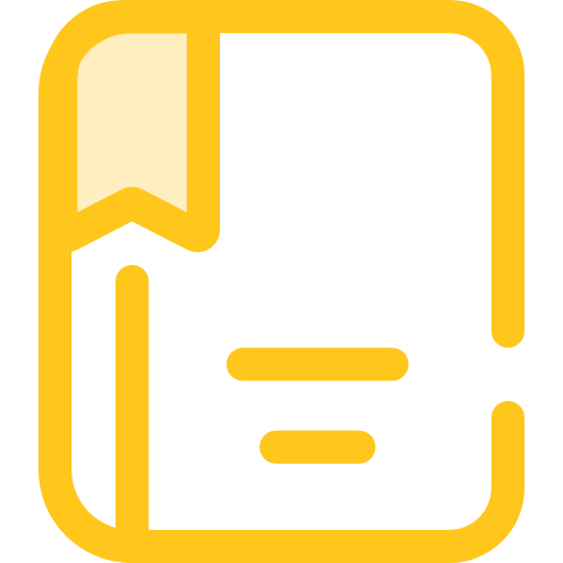 Notebook Monochrome Yellow icon
