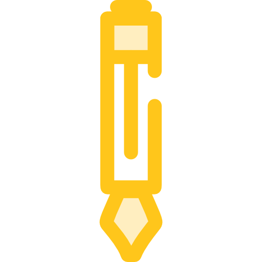 stylo Monochrome Yellow Icône